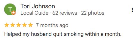 Tori Johnson
Local Guide·62 reviews·22 photos
7 months ago
Helped my husband quit smoking within a month.